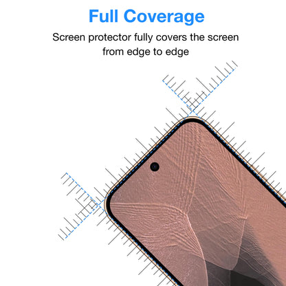 [3 Pack] MEZON Google Pixel 11 Pro Premium Hydrogel Clear Edge-to-Edge Full Coverage Screen Protector Fingerprint Sensor Film