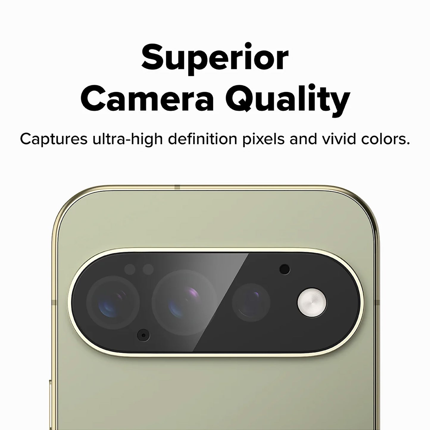 [2 Pack] MEZON Google Pixel 11 Pro Premium Full Coverage Camera Lens Tempered Glass (Pixel 11 Pro, Lens HD)