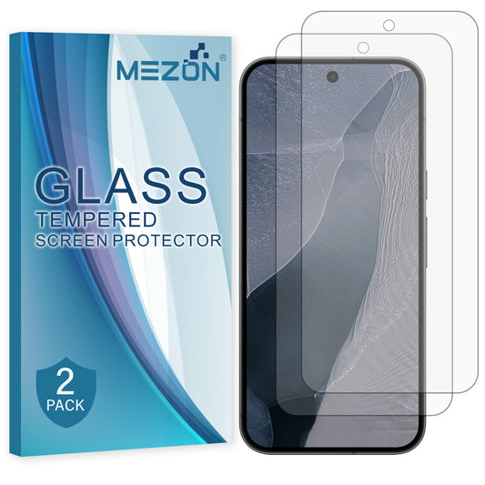 [2 Pack] MEZON Google Pixel 11 Pro XL Tempered Glass Crystal Clear Premium 9H HD Case Friendly Screen Protectors