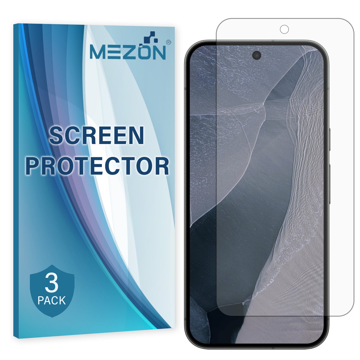 [3 Pack] MEZON Google Pixel 11 Pro XL Clear Screen Protector Case Friendly Film (Pixel 11 Pro XL, Clear)