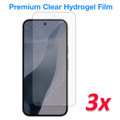 [3 Pack] MEZON Google Pixel 11 Pro XL Premium Hydrogel Clear Edge-to-Edge Full Coverage Screen Protector Fingerprint Sensor Film