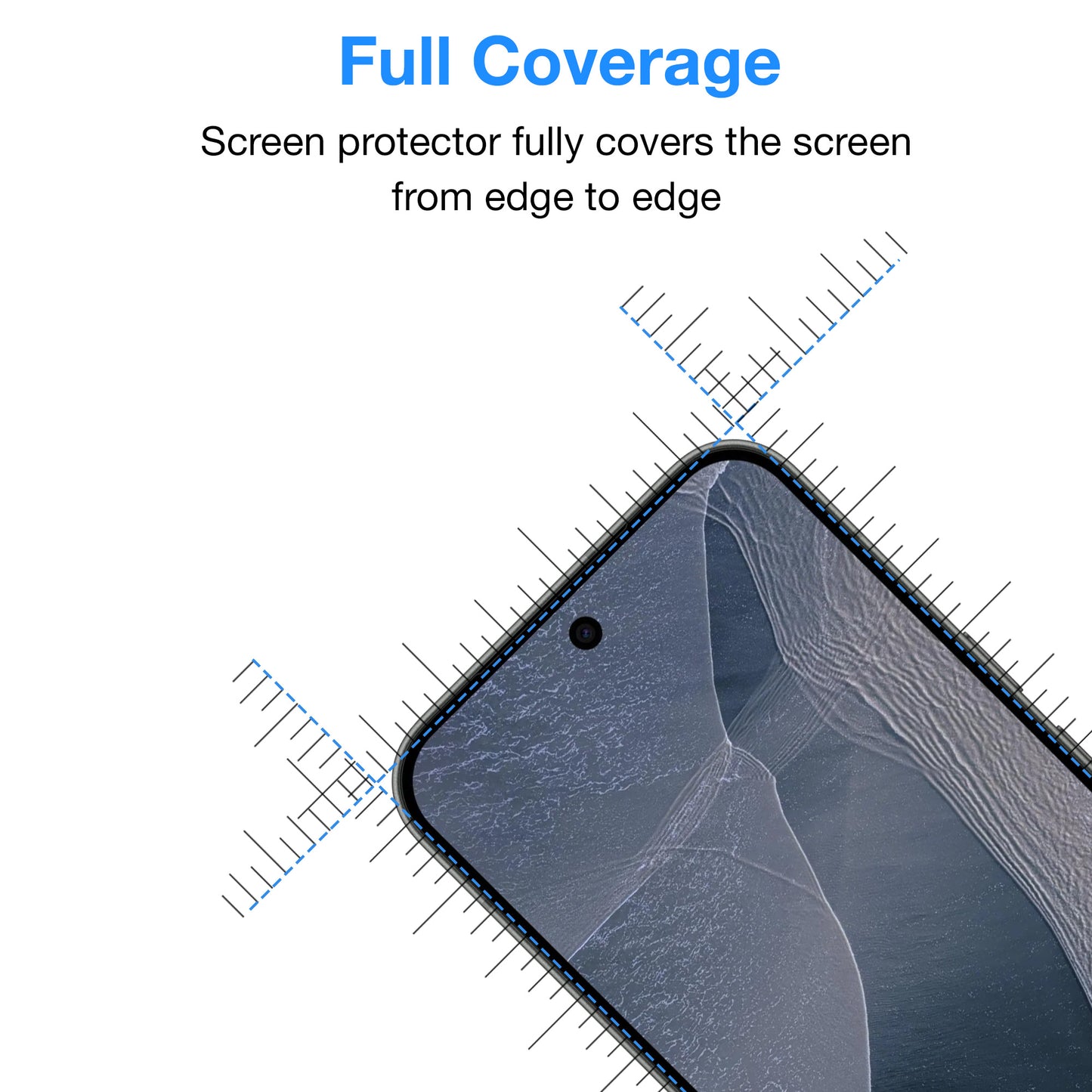 [2 Pack] MEZON Google Pixel 11 Pro XL Tempered Glass Full Coverage Crystal Clear Premium 3D Edge 9H HD Screen Protectors