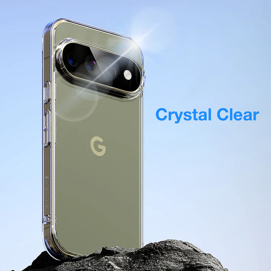 MEZON Google Pixel 11 Pro XL Slim Premium Crystal Clear TPU Gel Back Case – Wireless Charging Compatible