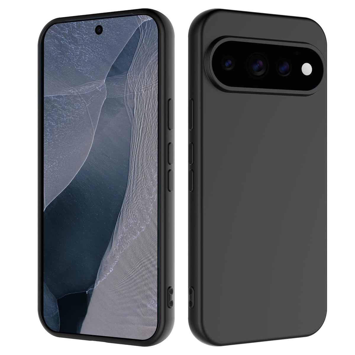 MEZON Google Pixel 11 Pro XL Slim Black Premium TPU Gel Back Case – Shock Absorption (Pixel 11 Pro XL, Gel Black)