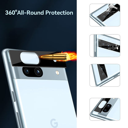 [2 Pack] MEZON Google Pixel 7a (6.1") Premium Full Coverage Camera Lens Tempered Glass (Pixel 7a, Lens HD)