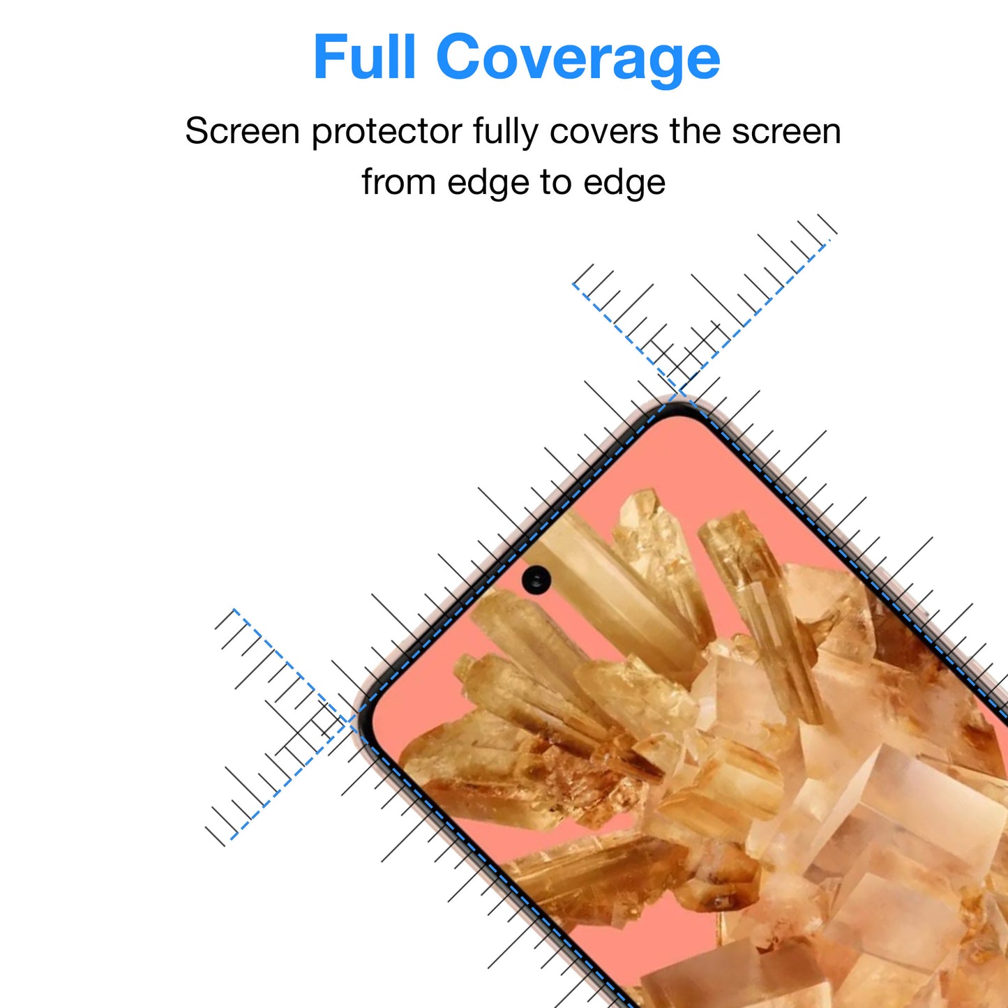[3 Pack] MEZON Google Pixel 8 (6.2") Premium Hydrogel Clear Edge-to-Edge Full Coverage Screen Protector Fingerprint Sensor Film