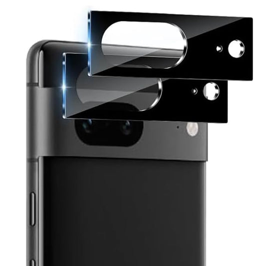 [2 Pack] MEZON Google Pixel 8 (6.2") Premium Full Coverage Camera Lens Tempered Glass (Pixel 8, Lens HD)