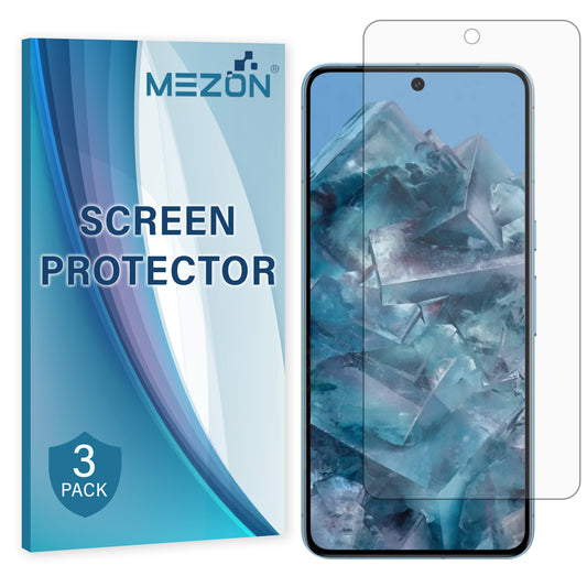[3 Pack] MEZON Google Pixel 8 Pro (6.7") Premium Hydrogel Clear Edge-to-Edge Full Coverage Screen Protector Fingerprint Film
