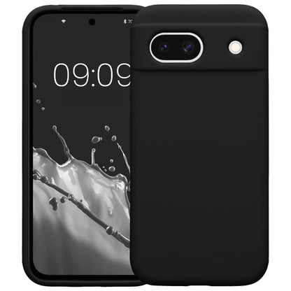 MEZON Google Pixel 8a (6.1") Slim Black Premium TPU Gel Back Case – Shock Absorption (Pixel 8a, Gel Black)