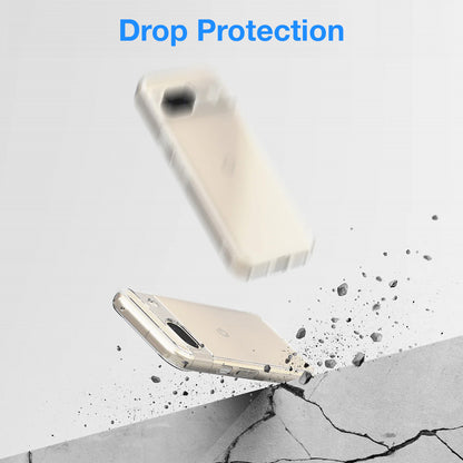 MEZON Google Pixel 8a (6.1") Ultra Slim Premium Crystal Clear TPU Gel Back Case – Wireless Charging Compatible