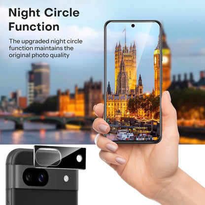 [2 Pack] MEZON Google Pixel 8a (6.1") Premium Full Coverage Camera Lens Tempered Glass (Pixel 8a, Lens HD)
