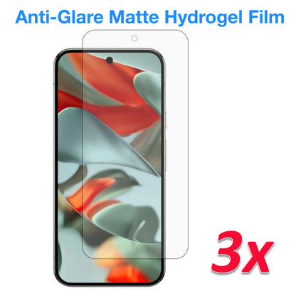[3 Pack] MEZON Google Pixel 9 Pro Premium Anti-Glare Matte Hydrogel Edge-to-Edge Full Coverage Screen Protector