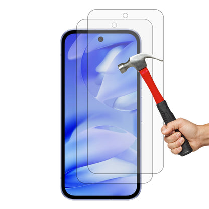 [2 Pack] MEZON Google Pixel 9a Tempered Glass Crystal Clear Premium 9H HD Case Friendly Screen Protectors (Pixel 9a, 9H)