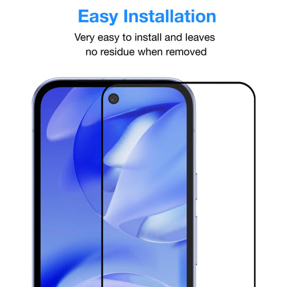 [2 Pack] MEZON Google Pixel 9a Tempered Glass Full Coverage Crystal Clear Premium 3D Edge 9H HD Screen Protectors