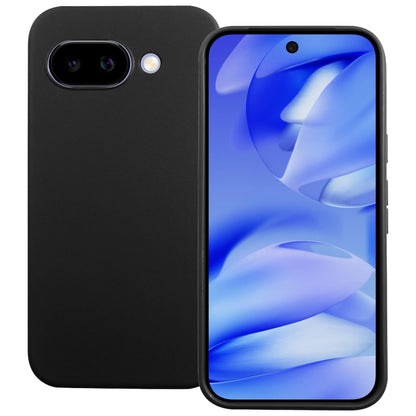 MEZON Google Pixel 9a Slim Black Premium TPU Gel Back Case – Shock Absorption (Pixel 9a, Gel Black)