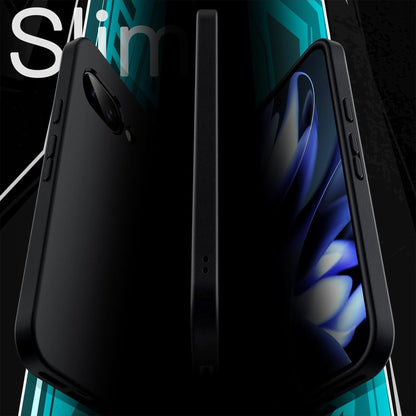 MEZON Google Pixel 9a Slim Black Premium TPU Gel Back Case – Shock Absorption (Pixel 9a, Gel Black)