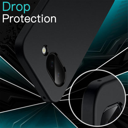 MEZON Google Pixel 9a Slim Black Premium TPU Gel Back Case – Shock Absorption (Pixel 9a, Gel Black)