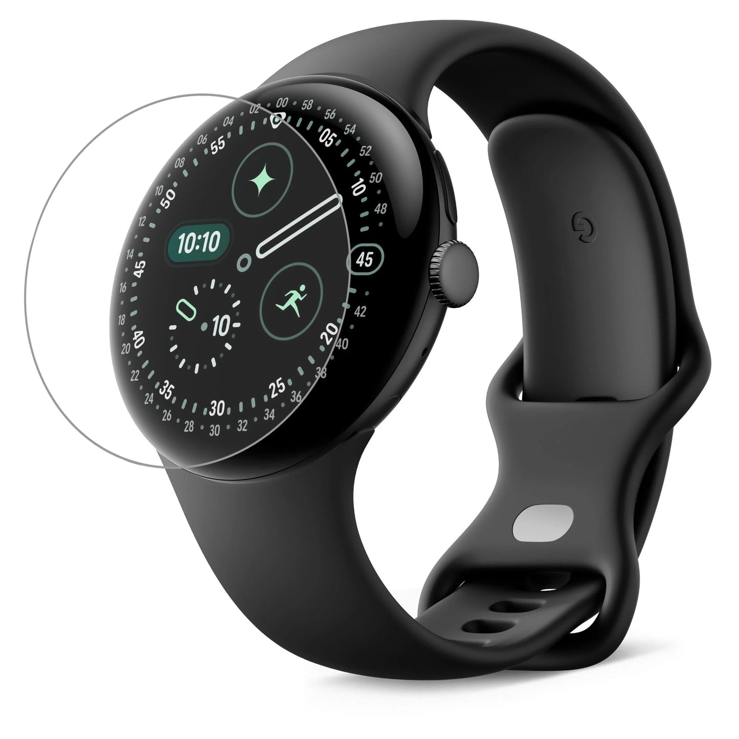 [3 Pack] MEZON Google Pixel Watch 4 (45mm) Ultra Clear TPU Film Screen Protectors Shock Absorption (Pixel Watch 4, Clear)