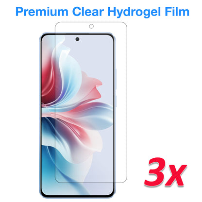 [3 Pack] MEZON OPPO Reno11 F 5G Premium Hydrogel Clear Edge-to-Edge Full Coverage Screen Protector Film