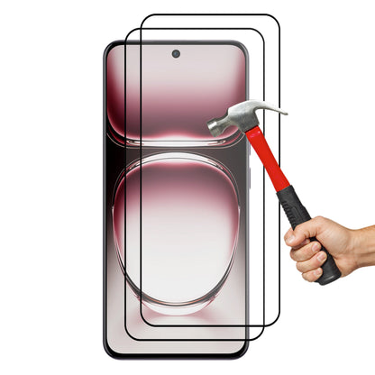 [2 Pack] MEZON Full Coverage Tempered Glass for OPPO Reno12 5G Crystal Clear Premium 9H HD Screen Protector (OPPO Reno12 5G, 9H Full)