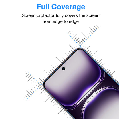 [2 Pack] MEZON Full Coverage Tempered Glass for OPPO Reno12 Pro 5G Crystal Clear Premium 9H HD Screen Protector (OPPO Reno12 Pro 5G, 9H Full)