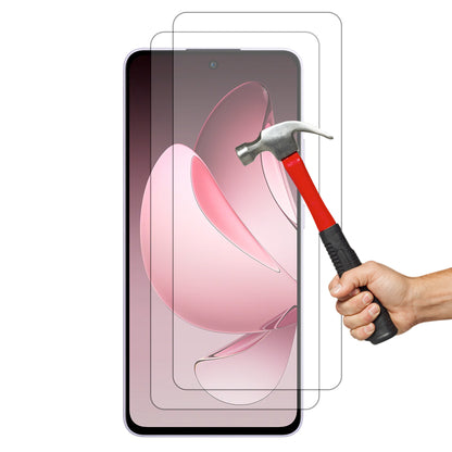 [2 Pack] MEZON Tempered Glass for OPPO Reno13 F 5G Crystal Clear Premium 9H HD Case Friendly Screen Protector (OPPO Reno13 F 5G, 9H)