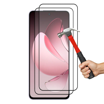 [2 Pack] MEZON OPPO Reno13 F 5G Full Coverage Tempered Glass Crystal Clear Premium 9H HD Screen Protector (OPPO Reno13 F 5G, 9H Full)