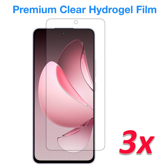 [3 Pack] MEZON OPPO Reno13 F 5G Premium Hydrogel Clear Edge-to-Edge Full Coverage Screen Protector Film