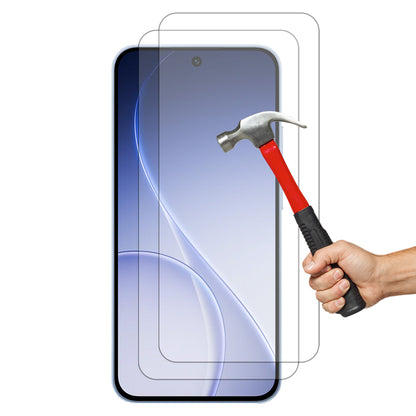 [2 Pack] MEZON Tempered Glass for OPPO Reno15 F 5G Crystal Clear Premium 9H HD Case Friendly Screen Protector (OPPO Reno15 F 5G, 9H)