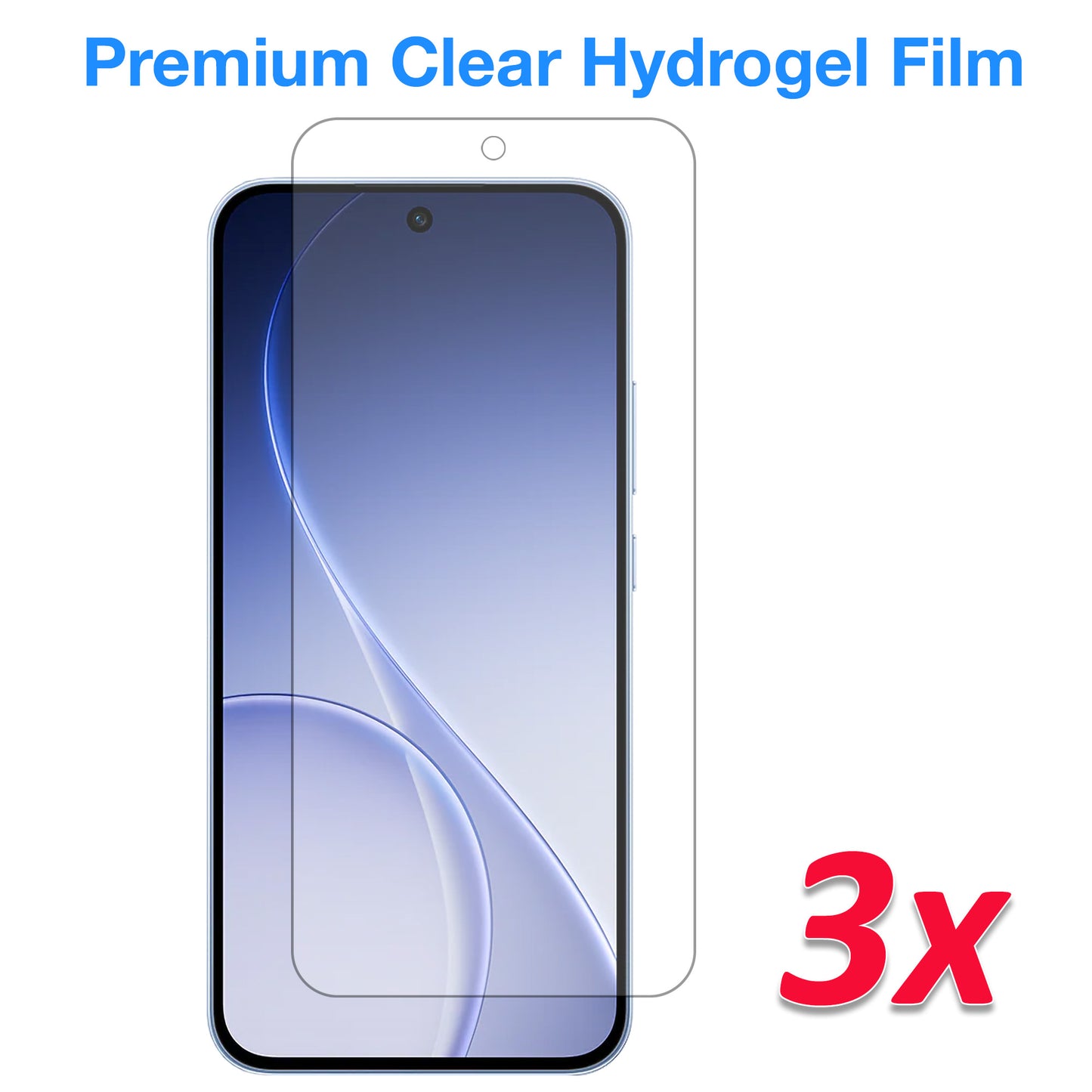 [3 Pack] MEZON OPPO Reno15 F 5G Premium Hydrogel Clear Edge-to-Edge Full Coverage Screen Protector Film