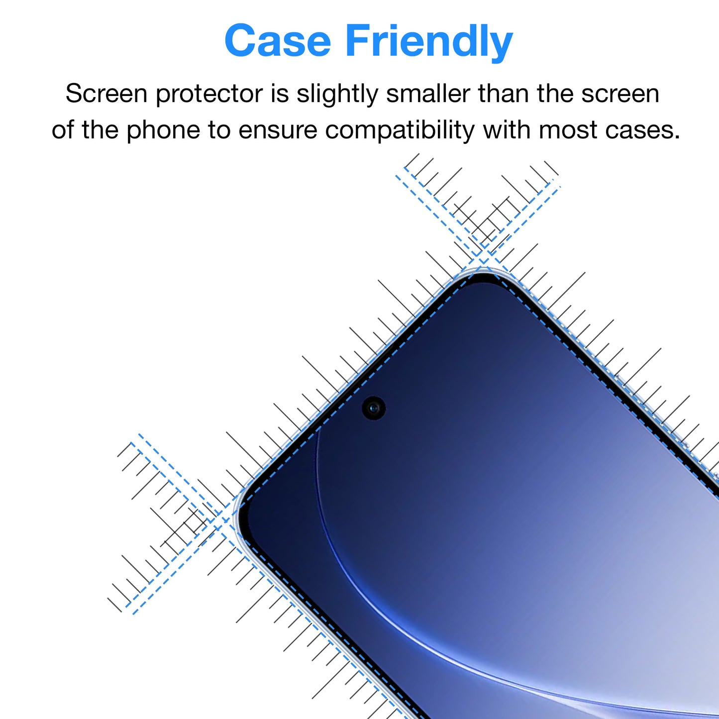 [2 Pack] MEZON Tempered Glass for OPPO Reno15 F 5G Crystal Clear Premium 9H HD Case Friendly Screen Protector (OPPO Reno15 F 5G, 9H)