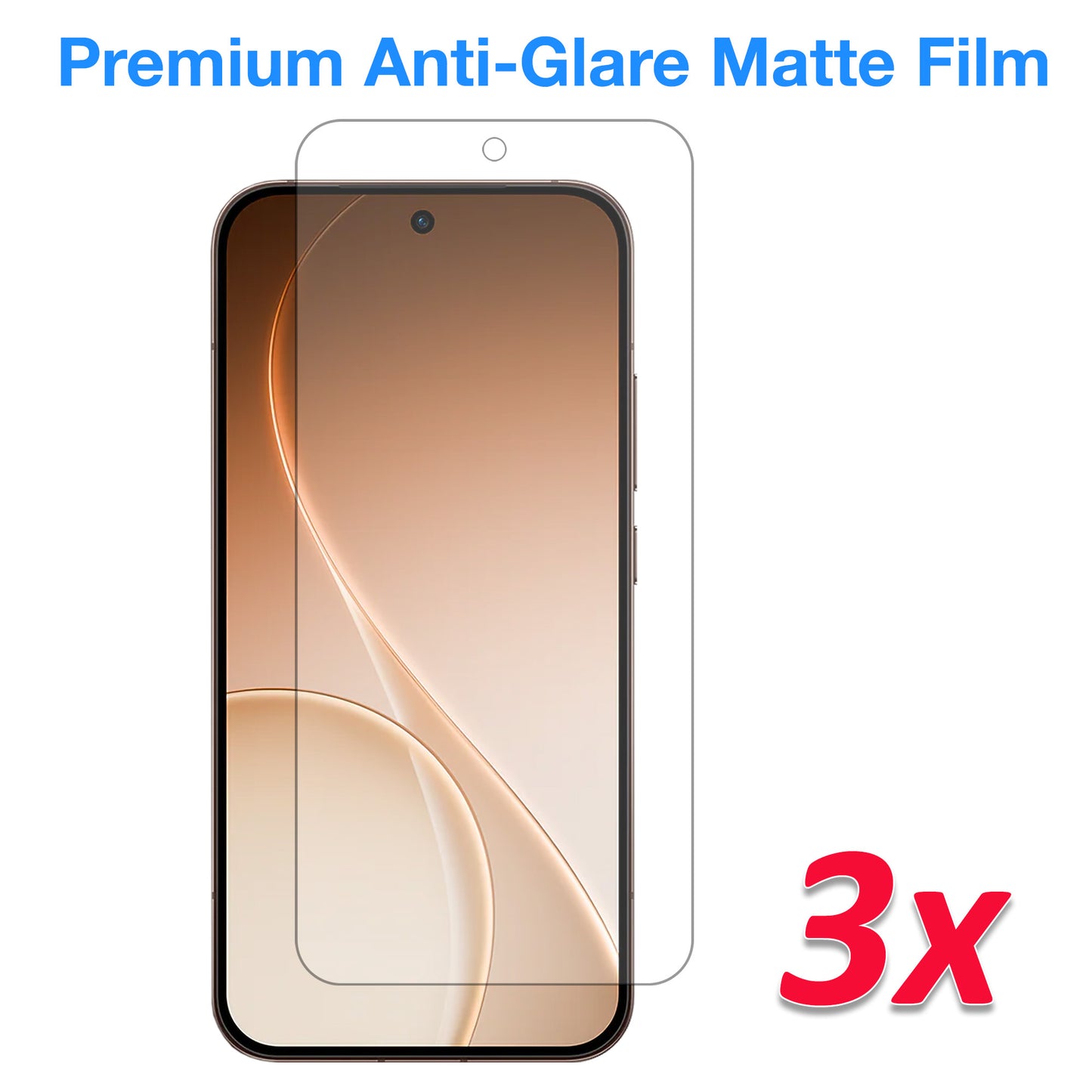 [3 Pack] MEZON OPPO Reno15 Pro 5G Anti-Glare Matte Screen Protector Case Friendly Film (OPPO Reno15 Pro 5G, Matte)