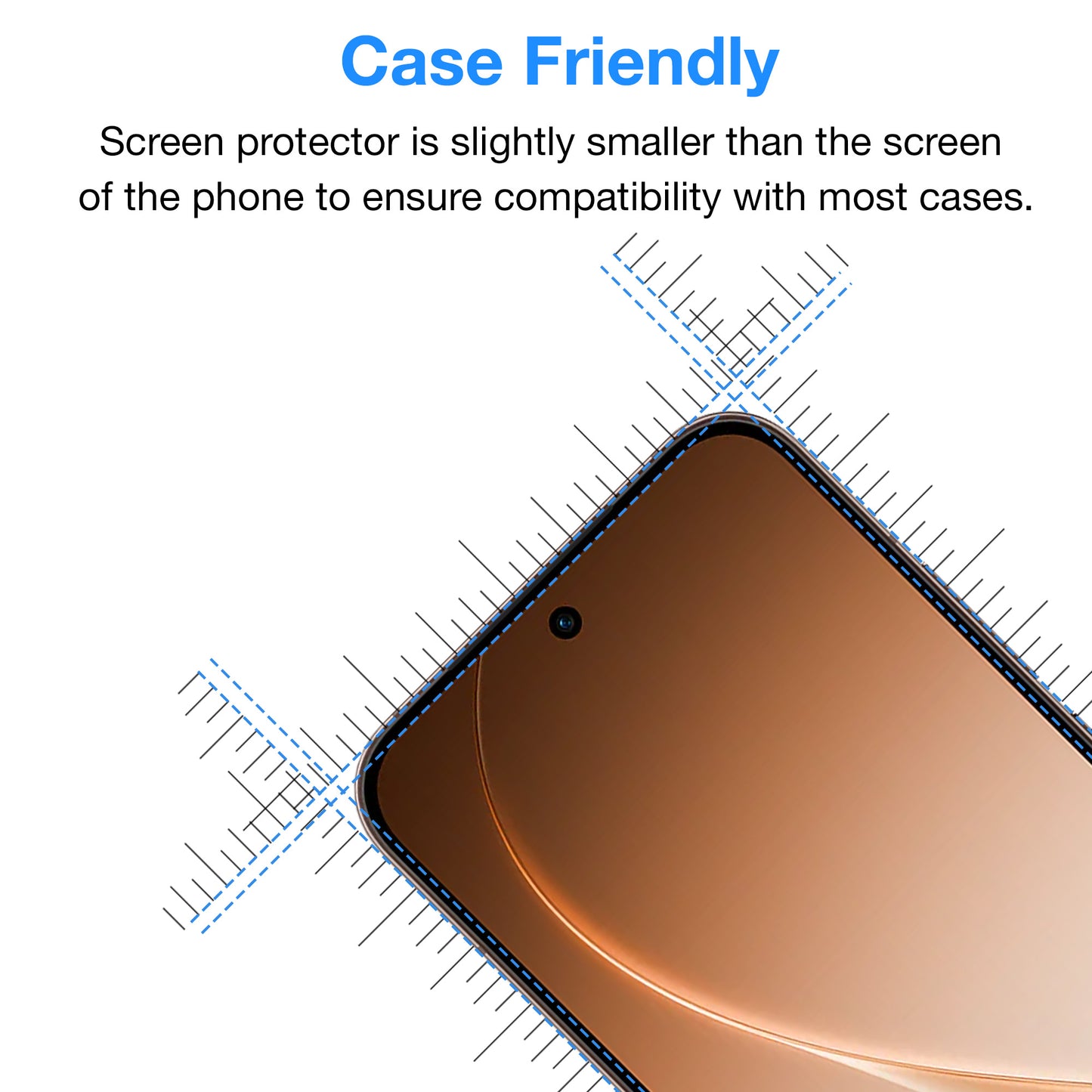 [3 Pack] MEZON OPPO Reno15 Pro 5G Anti-Glare Matte Screen Protector Case Friendly Film (OPPO Reno15 Pro 5G, Matte)