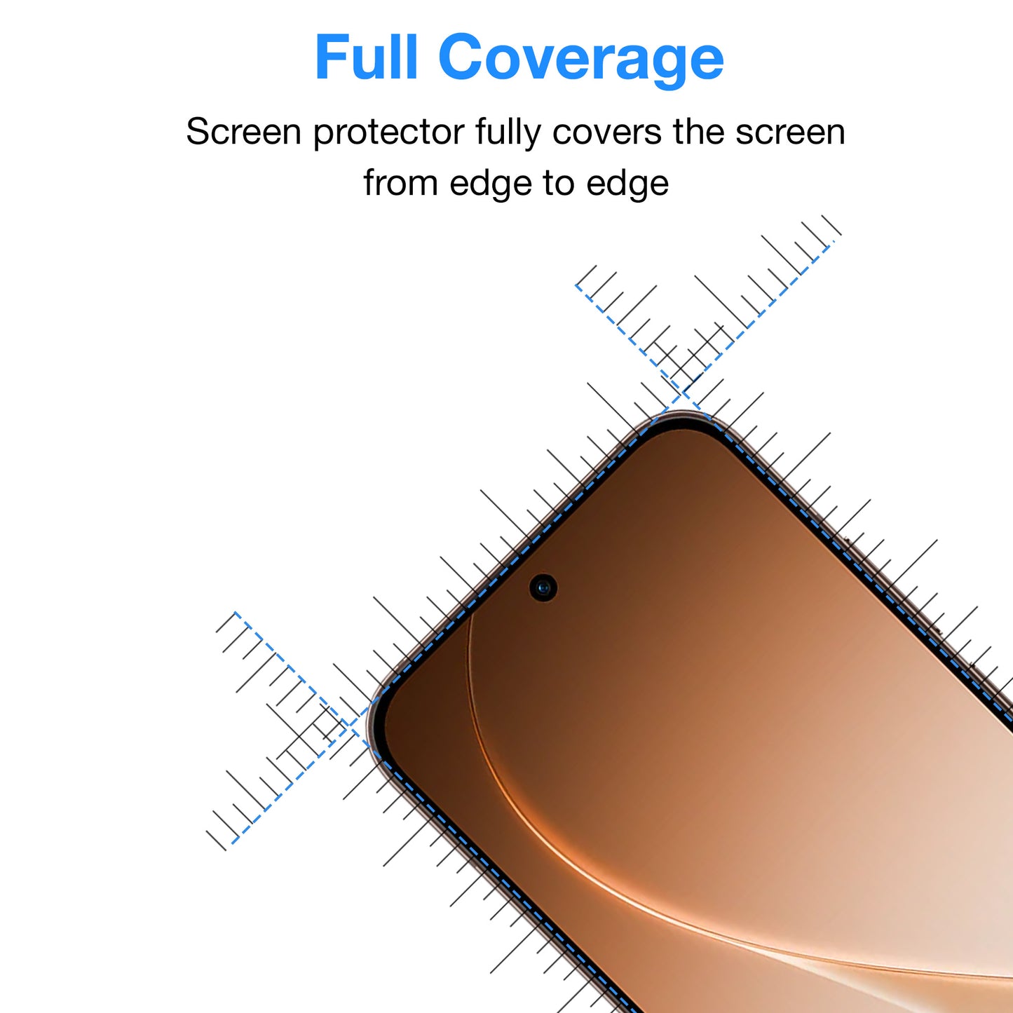 [2 Pack] MEZON OPPO Reno15 Pro 5G Full Coverage Tempered Glass Crystal Clear Premium 9H HD Screen Protector (OPPO Reno15 Pro 5G, 9H Full)