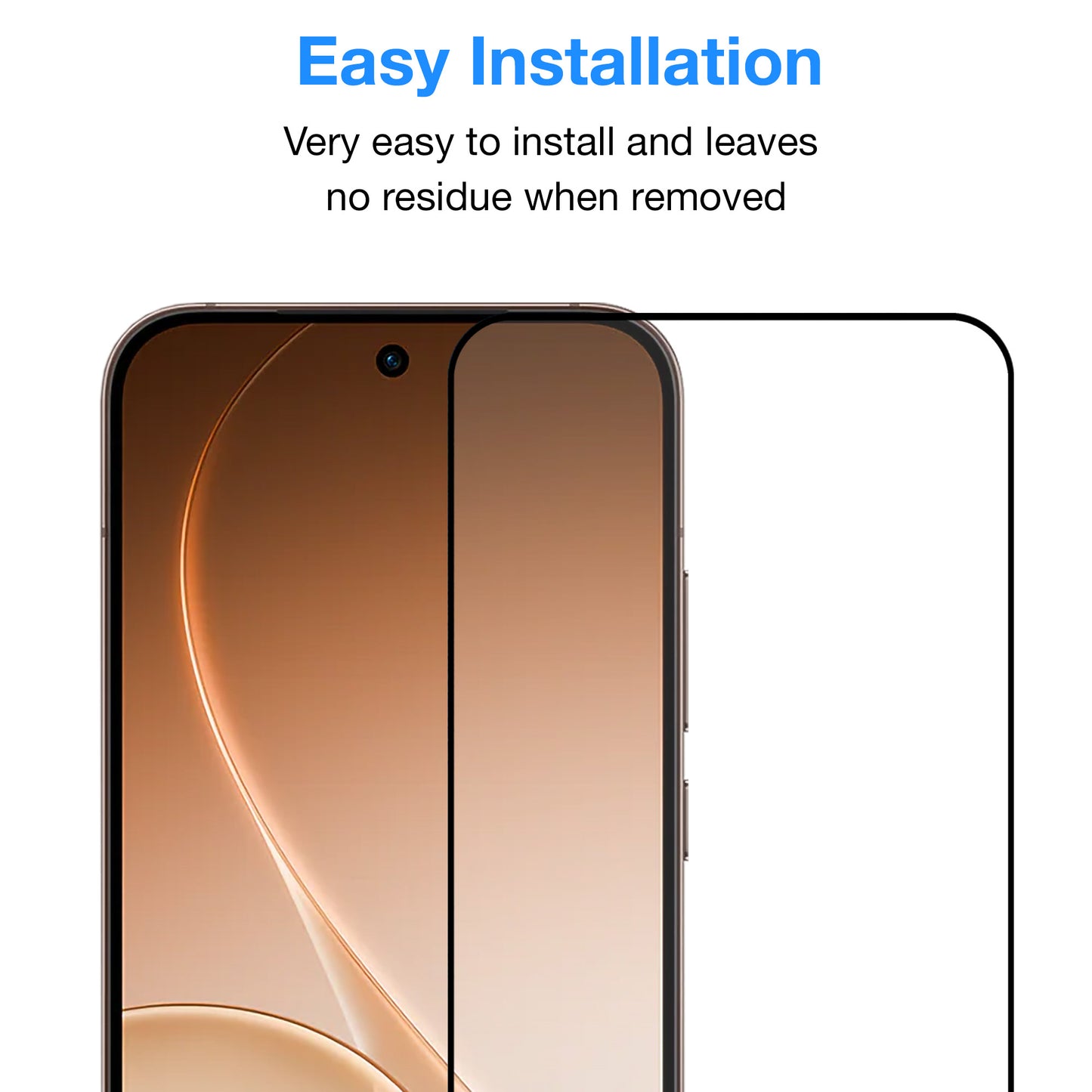 [2 Pack] MEZON OPPO Reno15 Pro 5G Full Coverage Tempered Glass Crystal Clear Premium 9H HD Screen Protector (OPPO Reno15 Pro 5G, 9H Full)