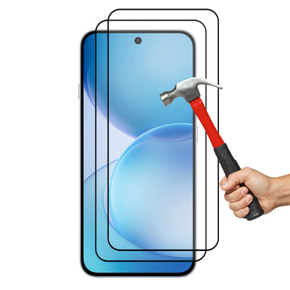 [2 Pack] MEZON OPPO Reno16 F 5G Full Coverage Tempered Glass Crystal Clear Premium 9H HD Screen Protector (OPPO Reno16 F 5G, 9H Full)