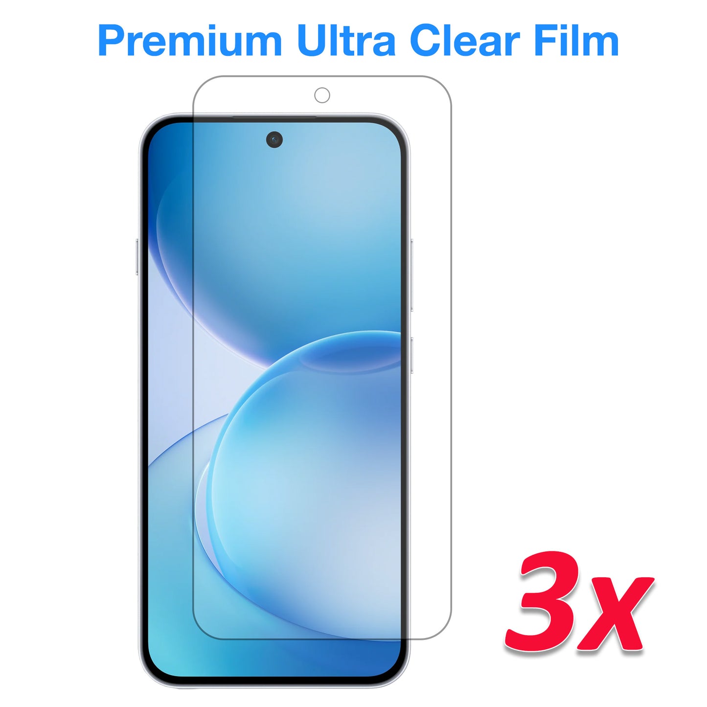 [3 Pack] MEZON OPPO Reno16 F 5G Ultra Clear Screen Protector Case Friendly Film (OPPO Reno16 F 5G, Clear)