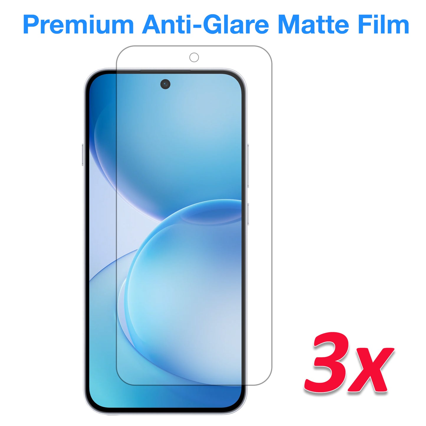 [3 Pack] MEZON OPPO Reno16 F 5G Anti-Glare Matte Screen Protector Case Friendly Film (OPPO Reno16 F 5G, Matte)