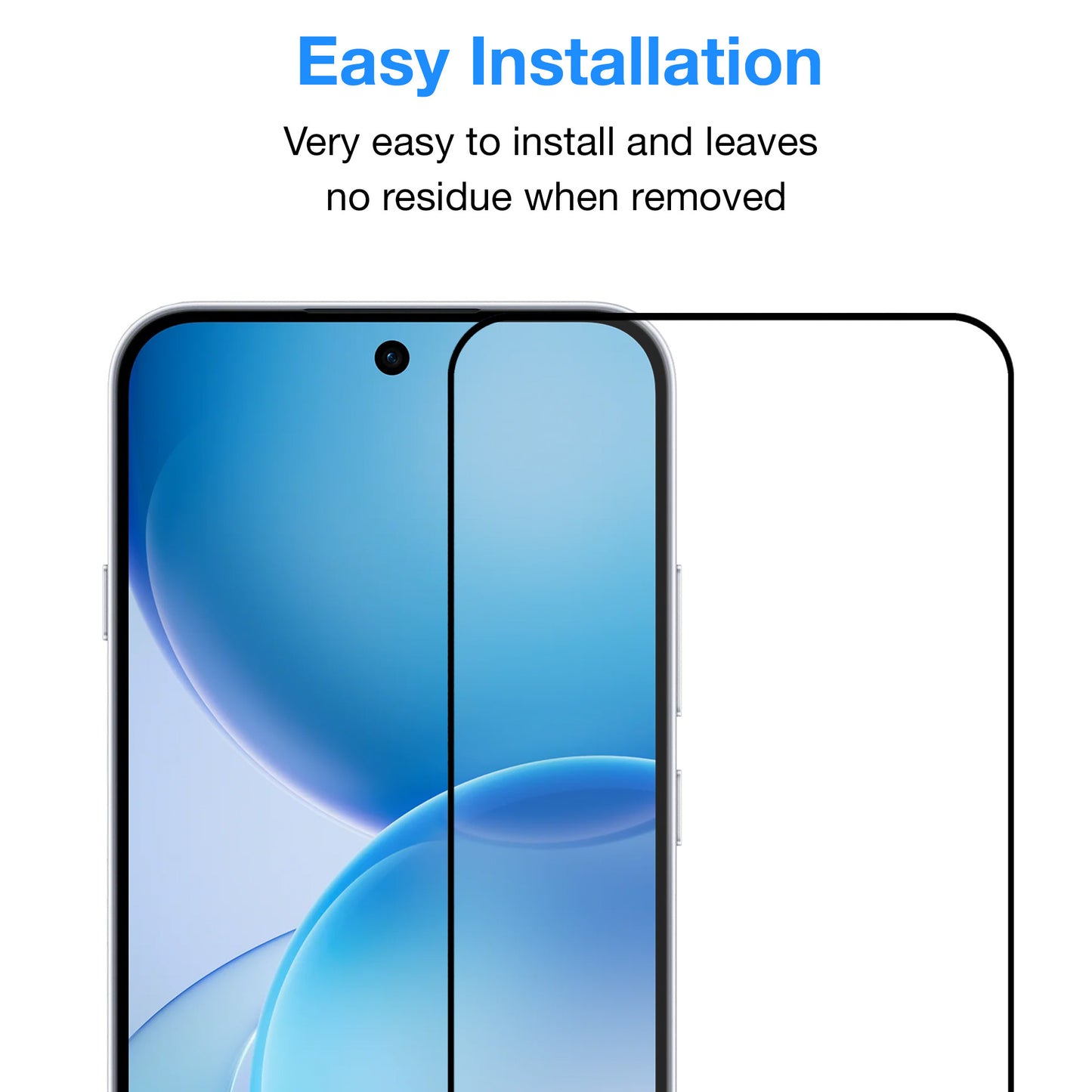 [2 Pack] MEZON OPPO Reno16 F 5G Full Coverage Tempered Glass Crystal Clear Premium 9H HD Screen Protector (OPPO Reno16 F 5G, 9H Full)