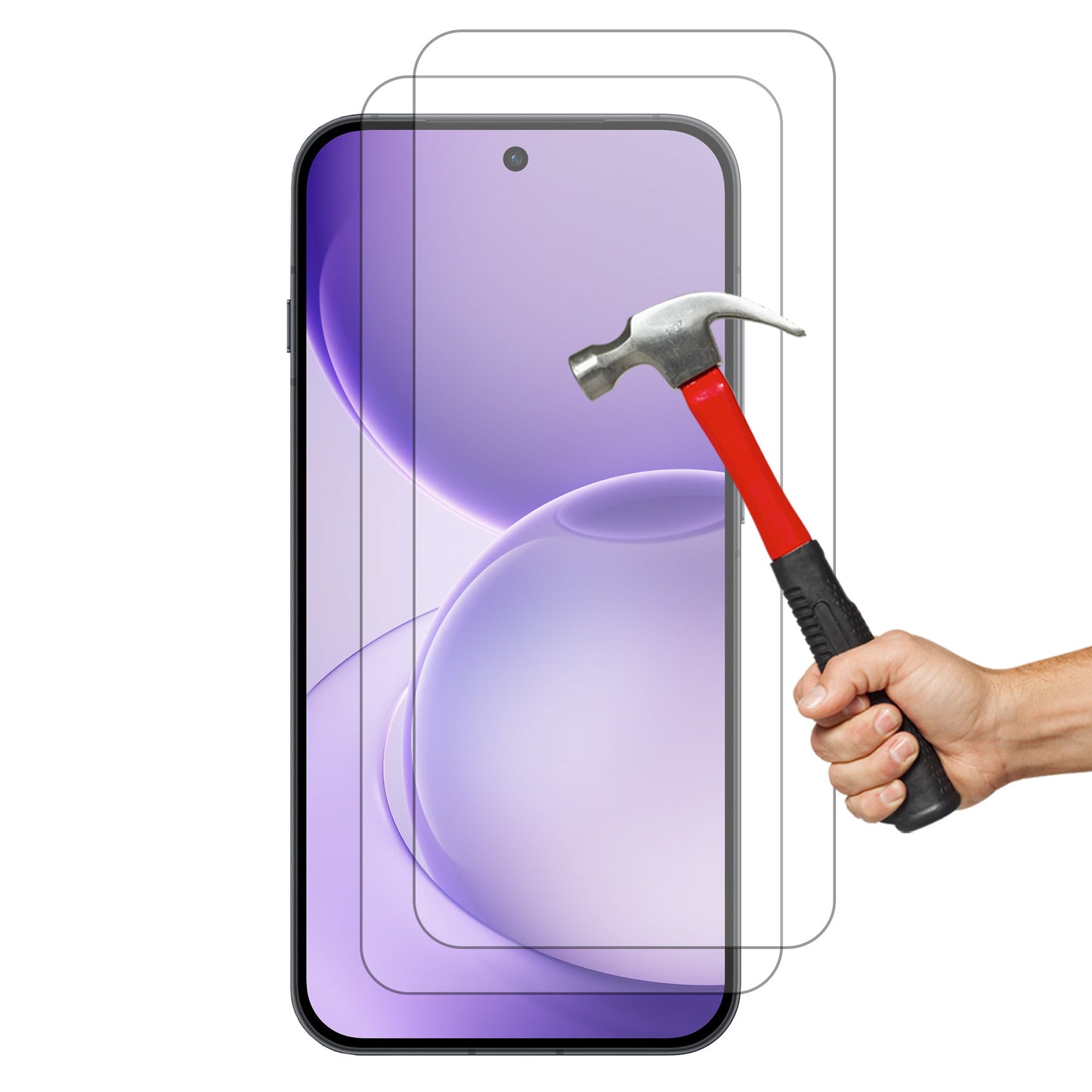 [2 Pack] MEZON Tempered Glass for OPPO Reno16 Pro 5G Crystal Clear Premium 9H HD Case Friendly Screen Protector (OPPO Reno16 Pro 5G, 9H)