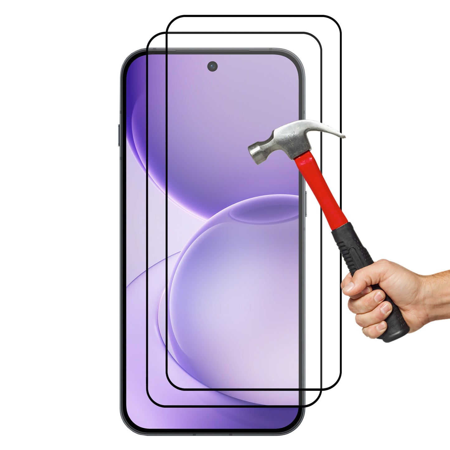[2 Pack] MEZON OPPO Reno16 Pro 5G Full Coverage Tempered Glass Crystal Clear Premium 9H HD Screen Protector (OPPO Reno16 Pro 5G, 9H Full)