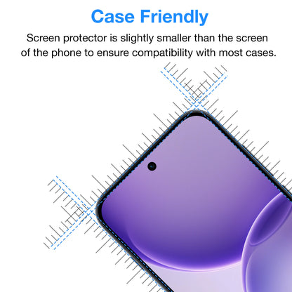 [2 Pack] MEZON Tempered Glass for OPPO Reno16 Pro 5G Crystal Clear Premium 9H HD Case Friendly Screen Protector (OPPO Reno16 Pro 5G, 9H)