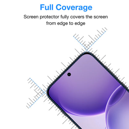 [2 Pack] MEZON OPPO Reno16 Pro 5G Full Coverage Tempered Glass Crystal Clear Premium 9H HD Screen Protector (OPPO Reno16 Pro 5G, 9H Full)
