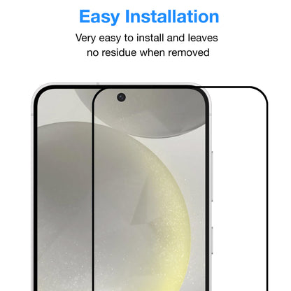 [2 Pack] MEZON Full Coverage Samsung Galaxy S24 (6.2") Crystal Clear Fingerprint Unlock Premium 9H HD Tempered Glass