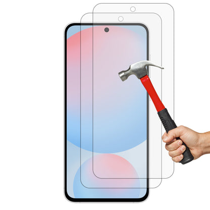 [2 Pack] MEZON Samsung Galaxy S24 FE (6.7") Tempered Glass Crystal Clear Premium 9H HD Case Friendly Screen Protectors