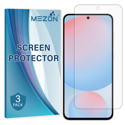 [3 Pack] MEZON Samsung Galaxy S24 FE (6.7") Premium Hydrogel Clear Full Coverage Screen Protector Film – Fingerprint Sensor