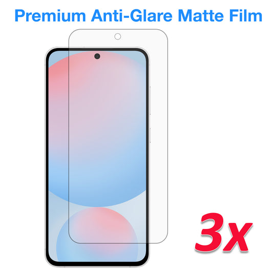 [3 Pack] MEZON Samsung Galaxy S24 FE (6.7") Anti-Glare Matte Screen Protector Case Friendly Film (Galaxy S24 FE, Matte)