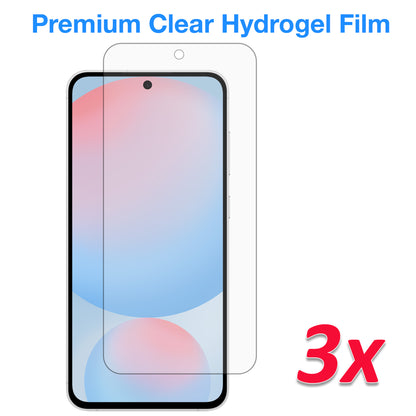 [3 Pack] MEZON Samsung Galaxy S24 FE (6.7") Premium Hydrogel Clear Full Coverage Screen Protector Film – Fingerprint Sensor