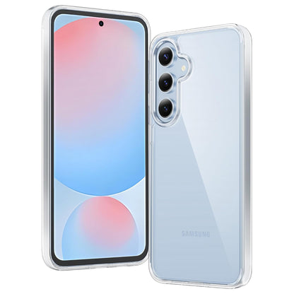 MEZON Samsung Galaxy S24 FE (6.7") Premium Slim Crystal Clear TPU Gel Back Case – Wireless Charging Compatible