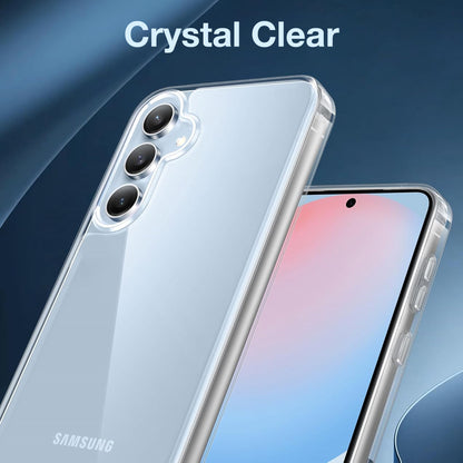 MEZON Samsung Galaxy S24 FE (6.7") Premium Slim Crystal Clear TPU Gel Back Case – Wireless Charging Compatible
